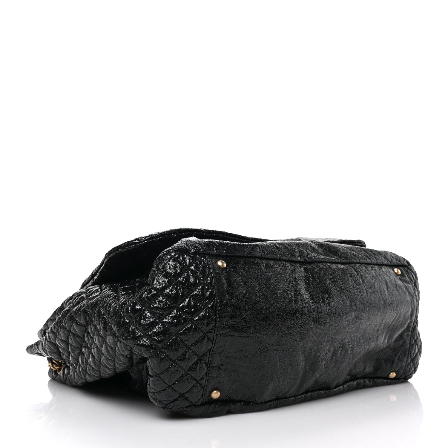 Chanel Vinyl XL Rock and Chain Flap Black 4 of 10
