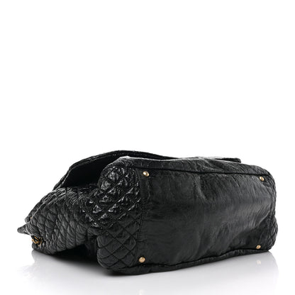 Chanel Vinyl XL Rock and Chain Flap Black 4 of 10