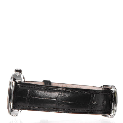 David Yurman Stainless Steel Alligator Diamond 25mm Thoroughbred Quartz Watch 4 of 8