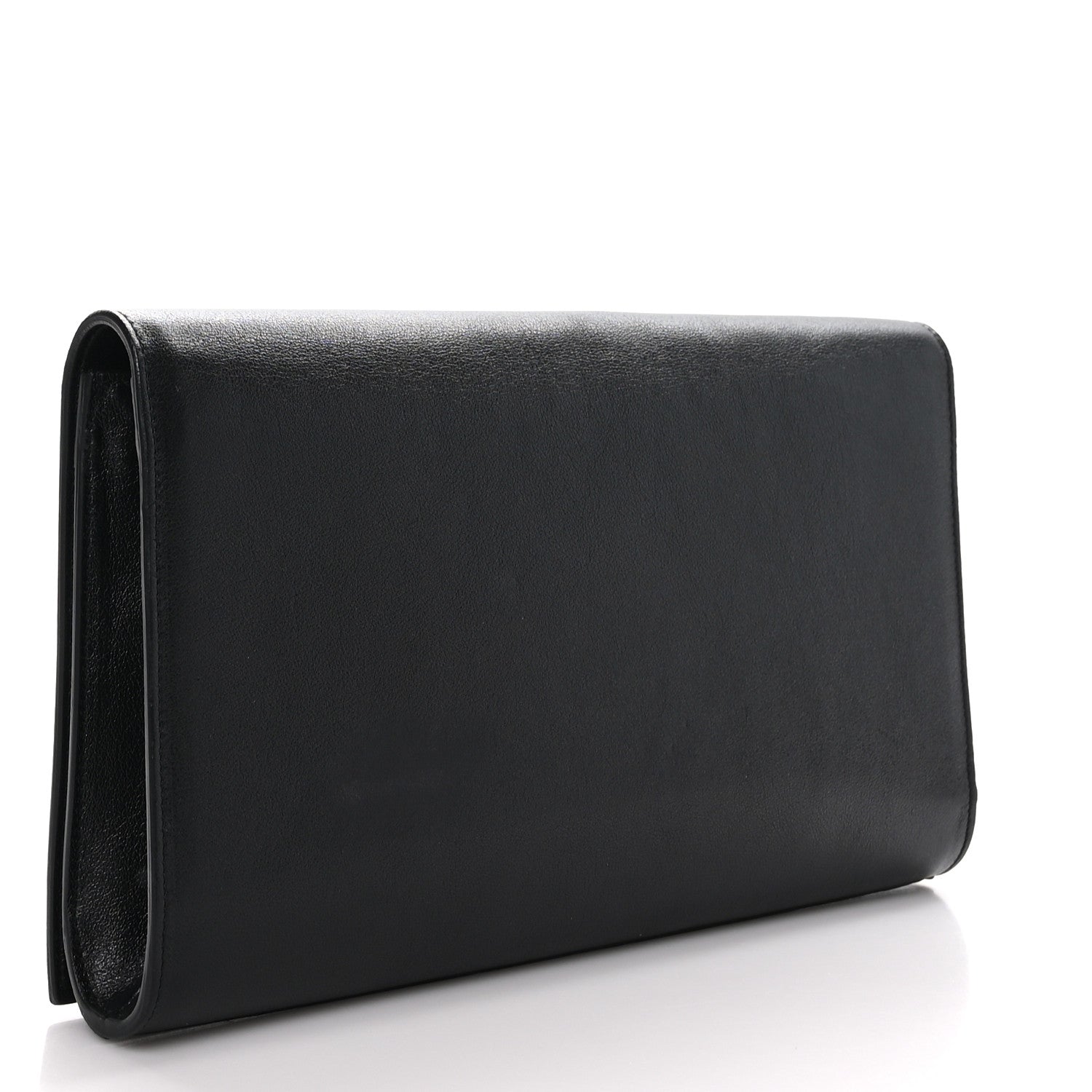Saint Laurent Calfskin Monogram Large Belle De Jour Clutch Black 3 of 7