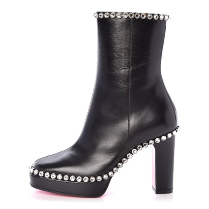 Gucci Malaga Kid Olympia Crystal Embellished Boots 35 Black 1 of 7