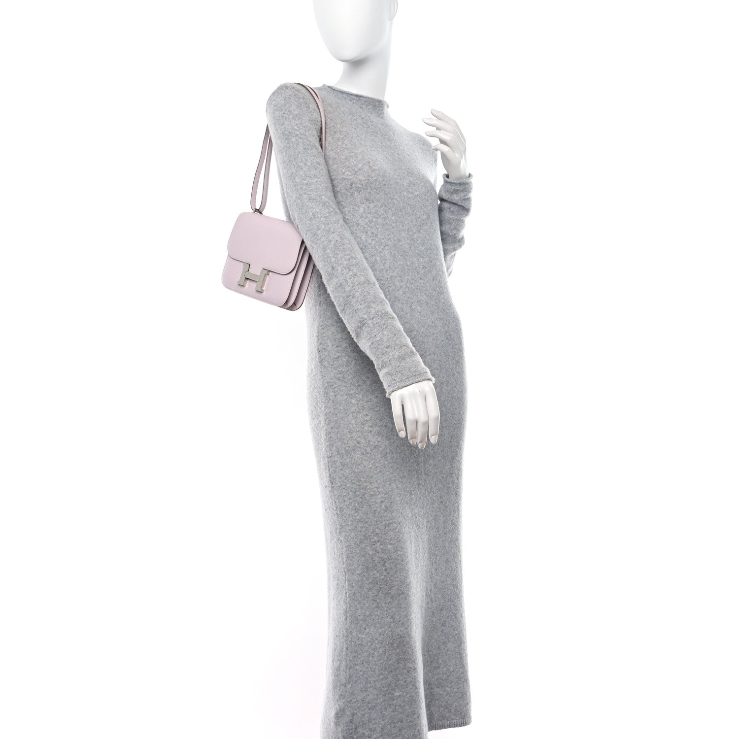 Hermes Chevre Mysore Constance 18 Mauve Pale 2 of 12