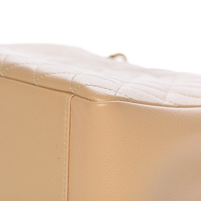 Chanel Caviar Quilted Grand Shopping Tote GST Beige Clair 10 of 13