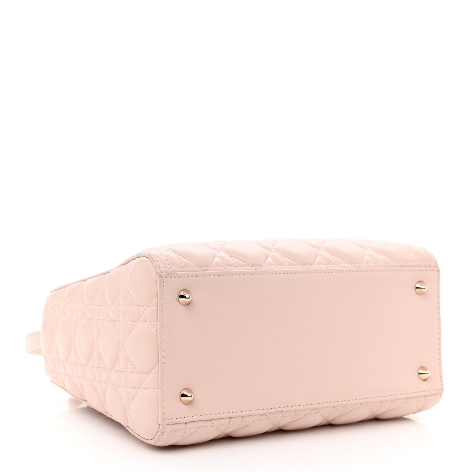Christian Dior Lambskin Cannage Medium Lady Dior Light Pink 4 of 15
