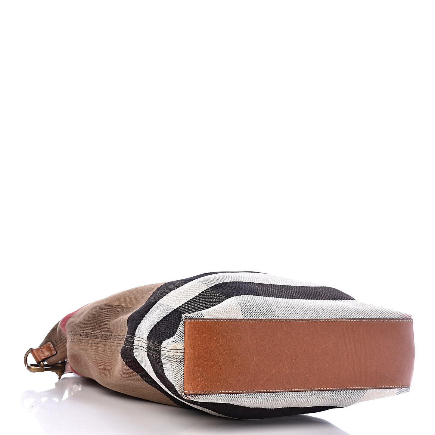 Canvas Mega Check Medium Ashby Hobo Saddle Brown