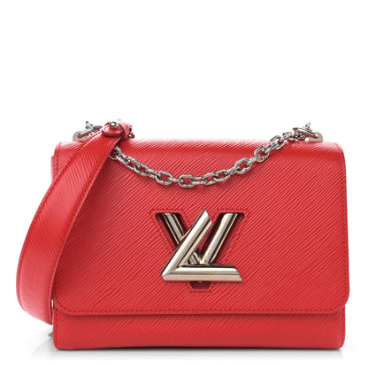 Louis Vuitton Epi Twist Shoulder Bag MM Coquelicot 1 of 12