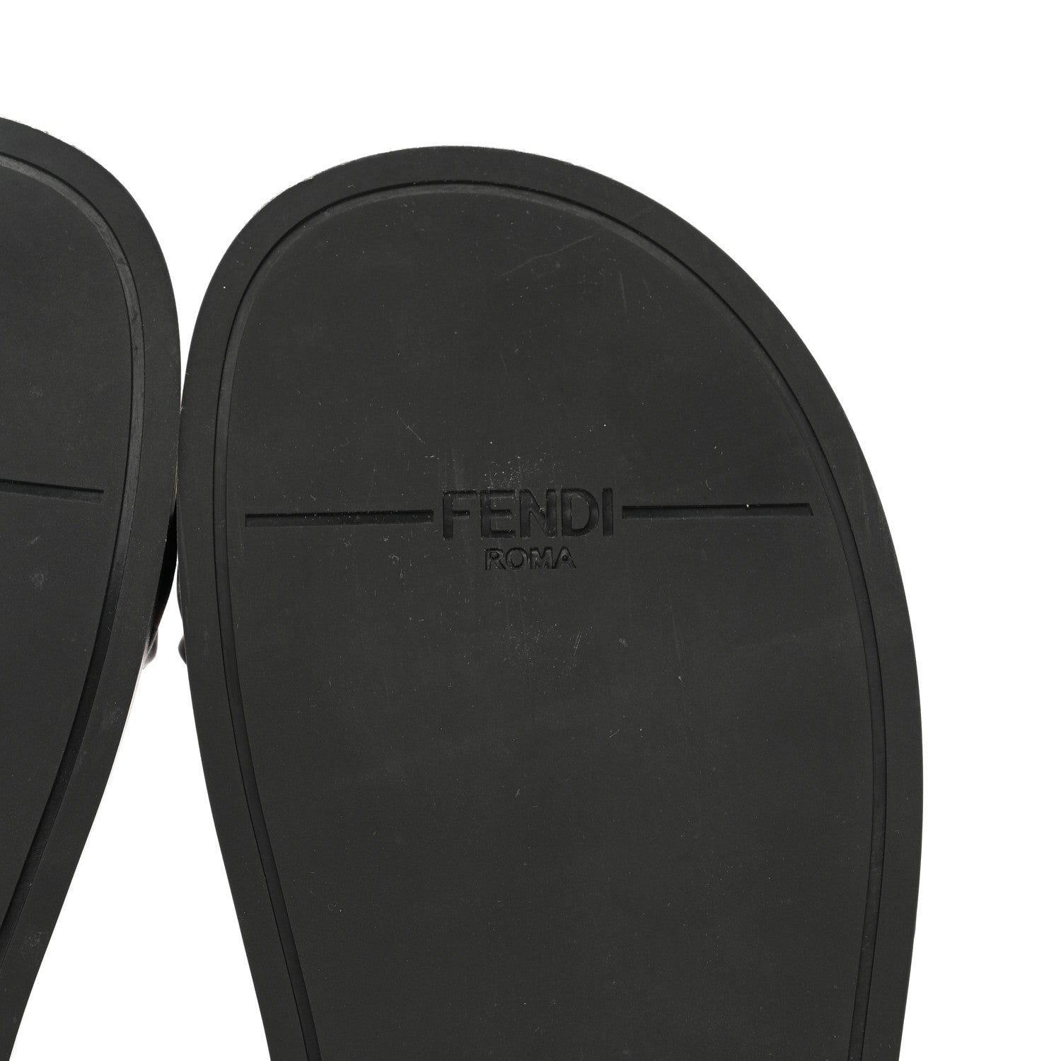 Fendi Satin FF Ruched Sandals 36 Tobacco Black 7 of 9