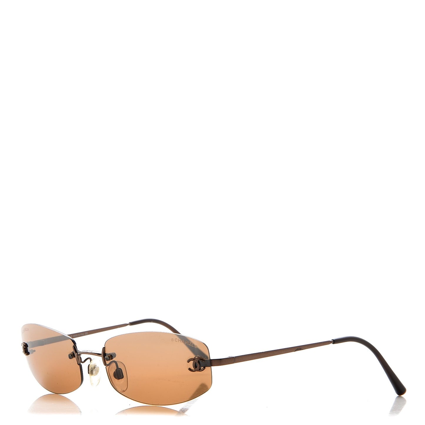 Rimless CC Sunglasses 204/6U Bronze