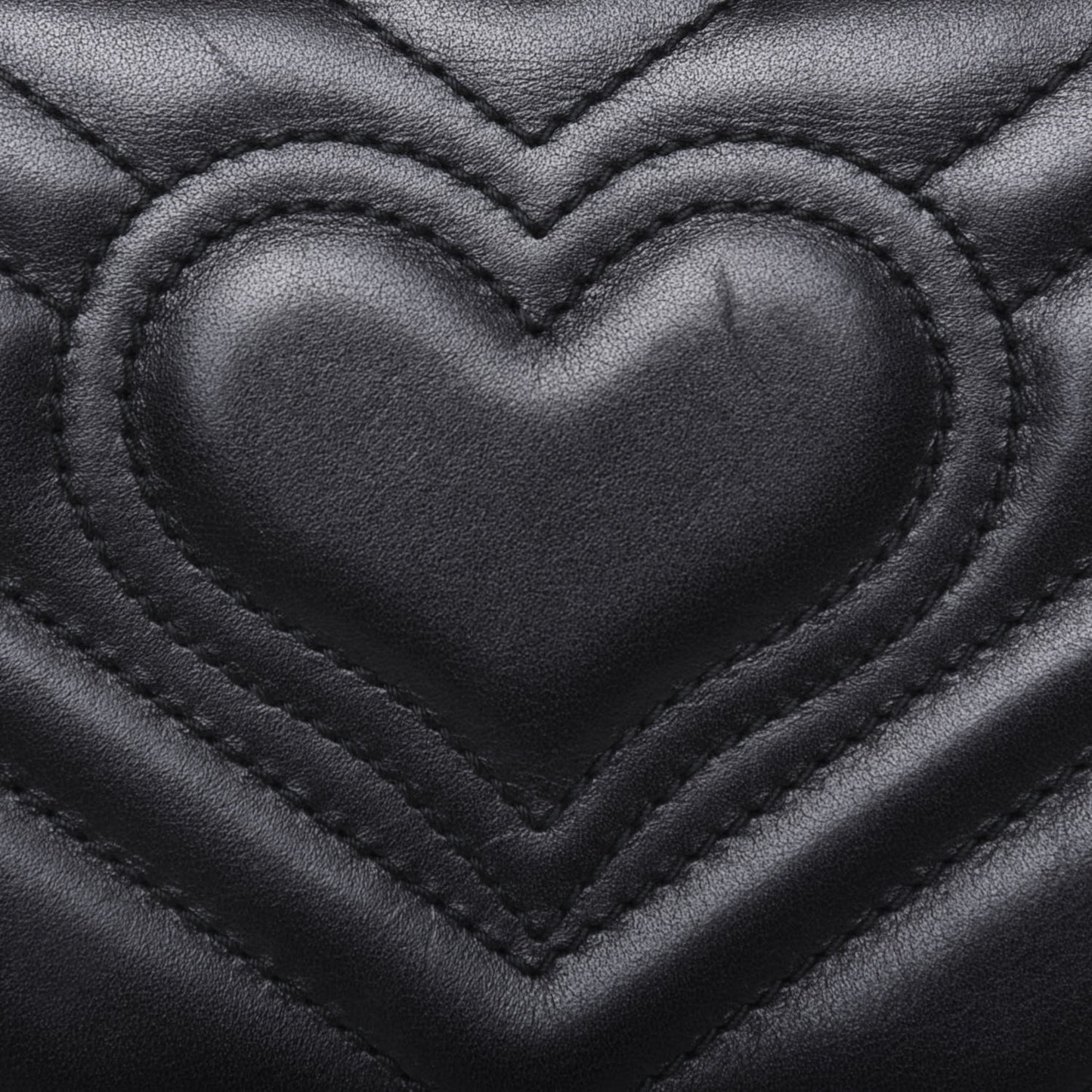 Calfskin Matelasse GG Marmont Mini Bag Black