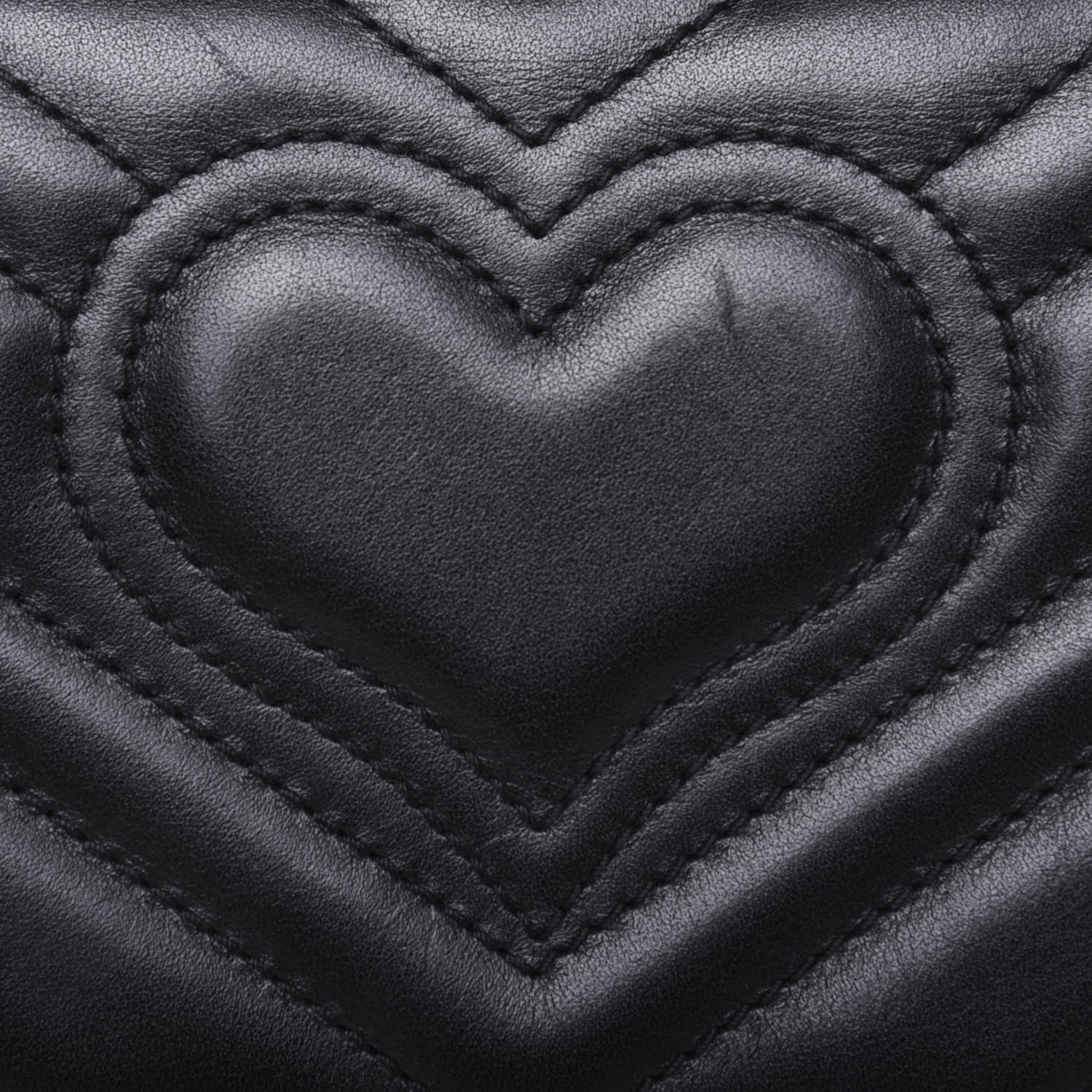 Gucci Calfskin Matelasse GG Marmont Mini Bag Black 13 of 14
