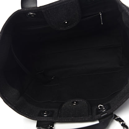 Chanel Lurex Boucle Medium Deauville Tote Black 6 of 11