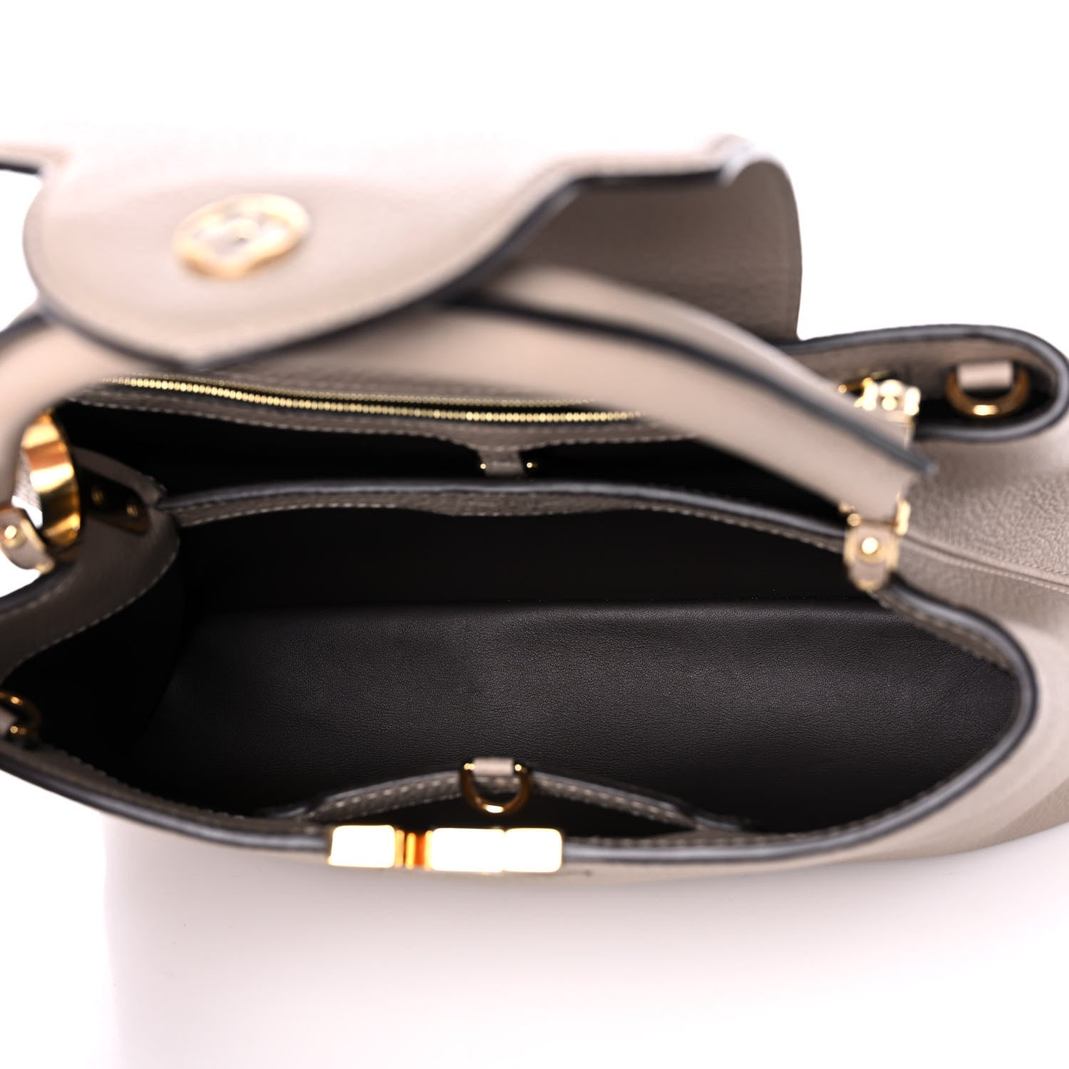 Louis Vuitton Taurillon Capucines PM Galet 5 of 13
