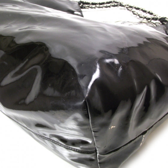 Chanel Vinyl XL Coco Cabas Black 5 of 13