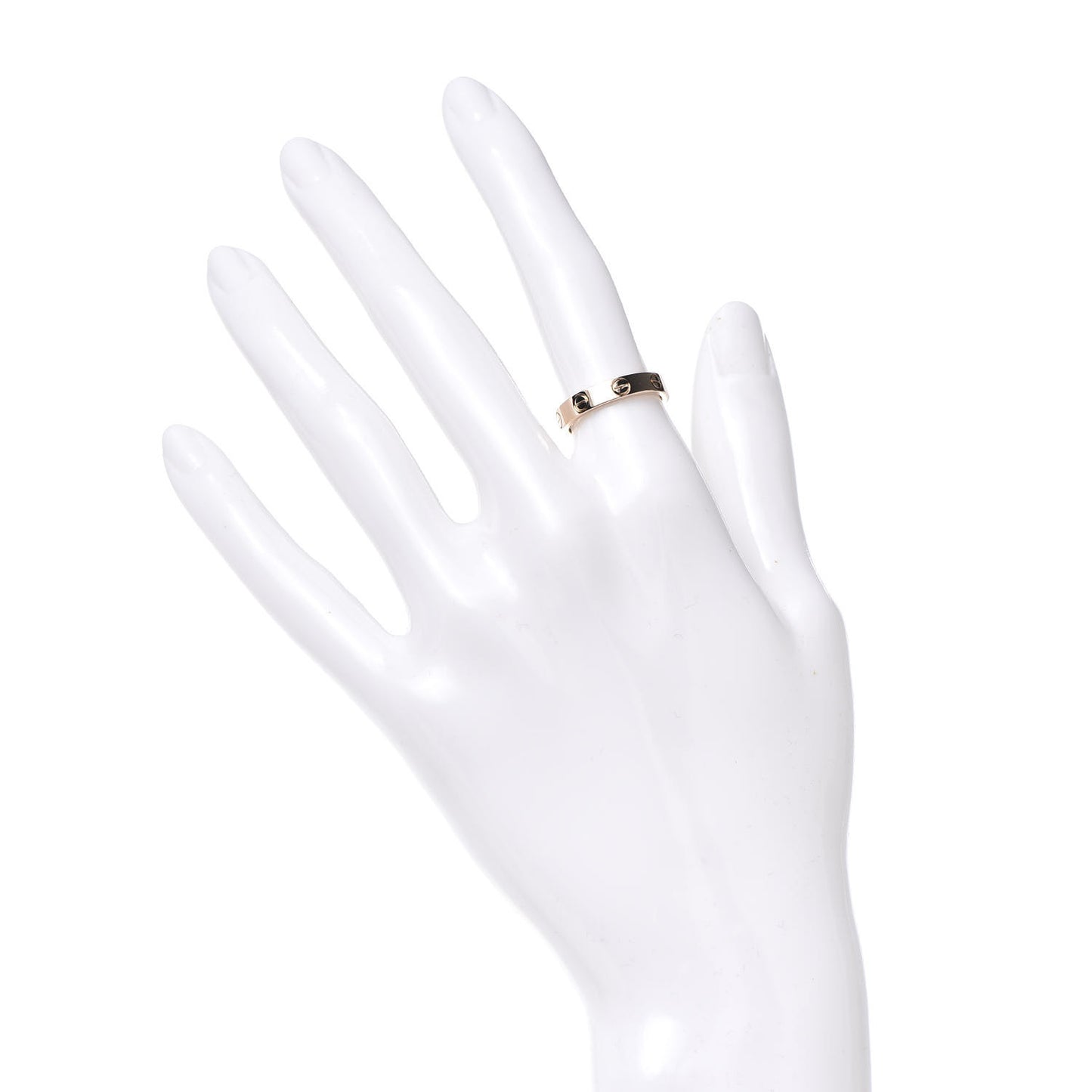 18K Pink Gold 3.5mm LOVE Wedding Band Ring 50 5.25