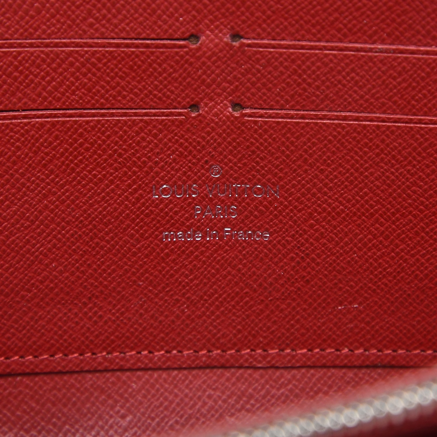 Louis Vuitton Epi Zippy Wallet Carmine 6 of 8