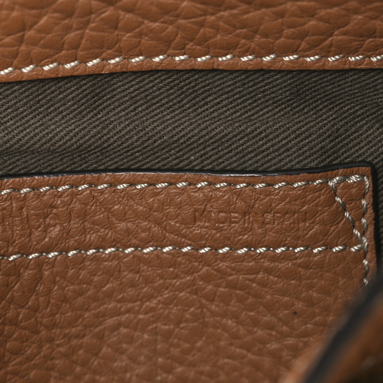 Chloe Calfskin Mini Marcie Round Crossbody Bag Nut 7 of 13