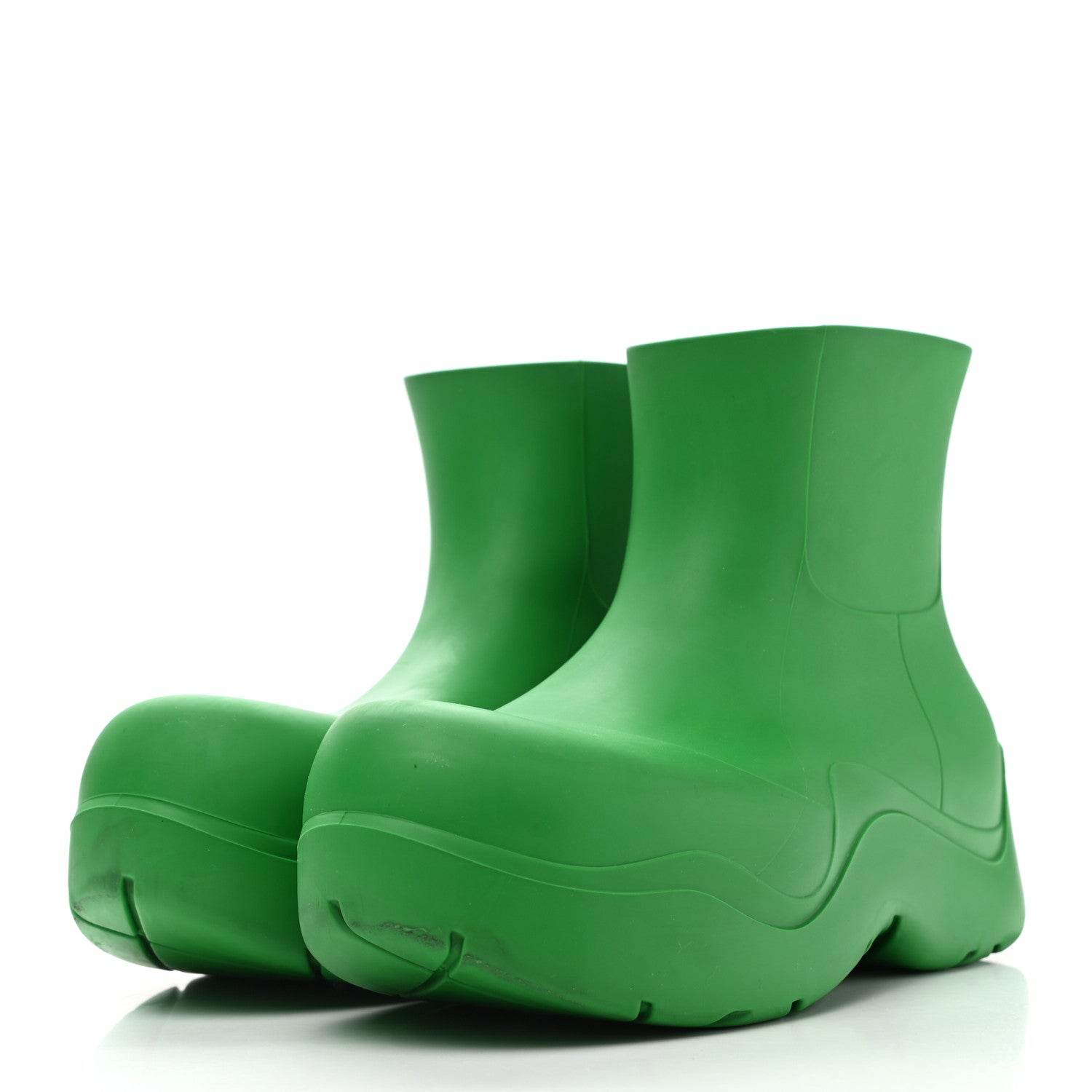 Bottega Veneta Rubber Puddle Ankle Boots 41 Grass 3 of 11