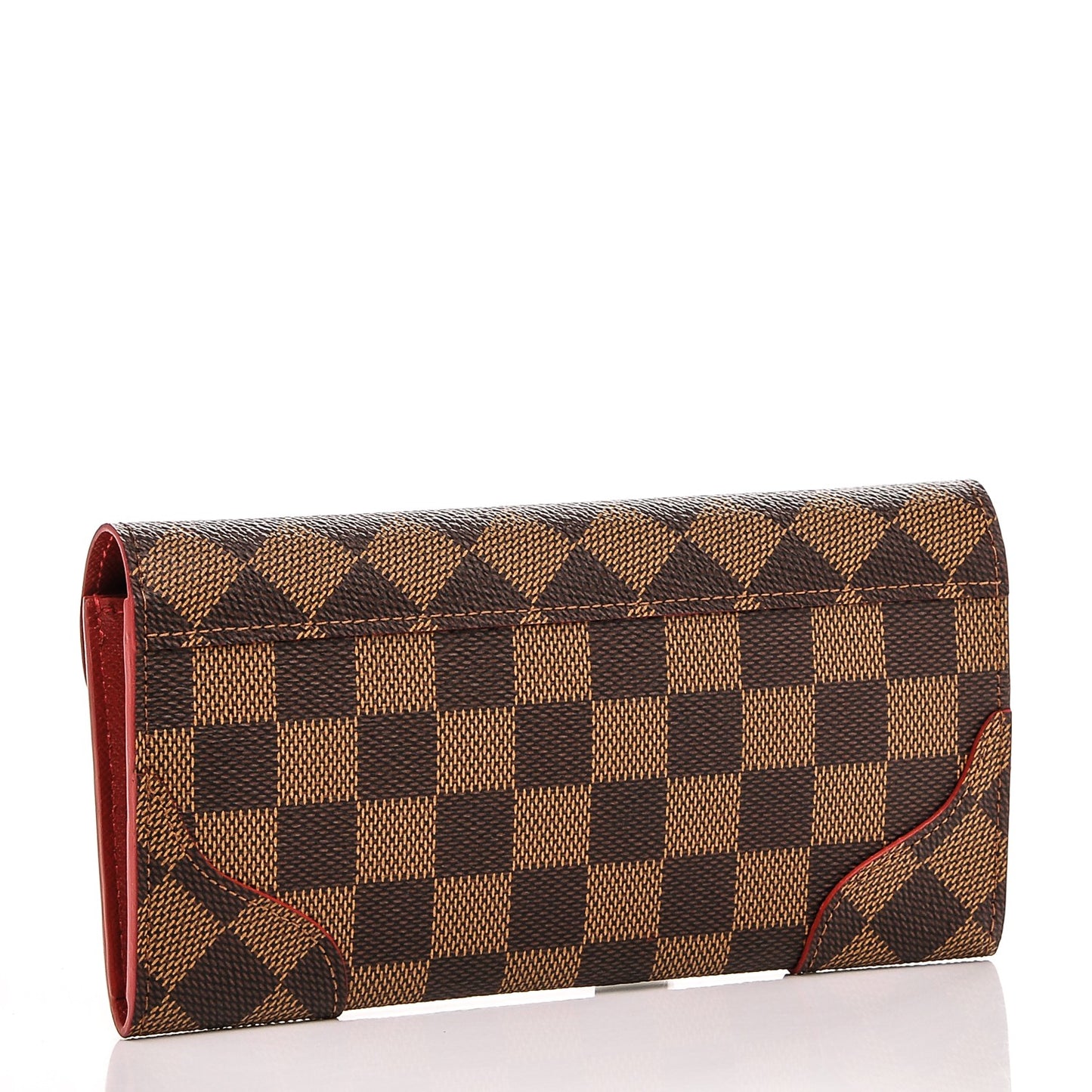 Damier Ebene Caissa Wallet Cherry