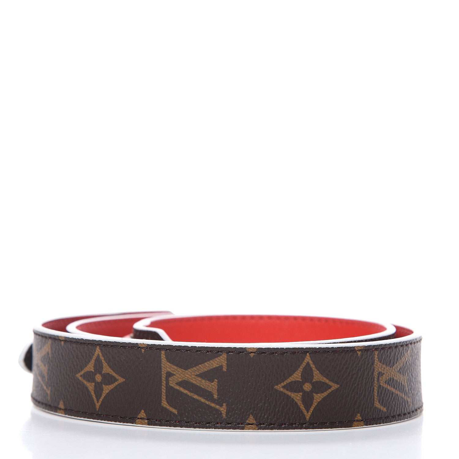 Louis Vuitton Monogram Bandouliere Shoulder Strap XL Coquelicot 2 of 5