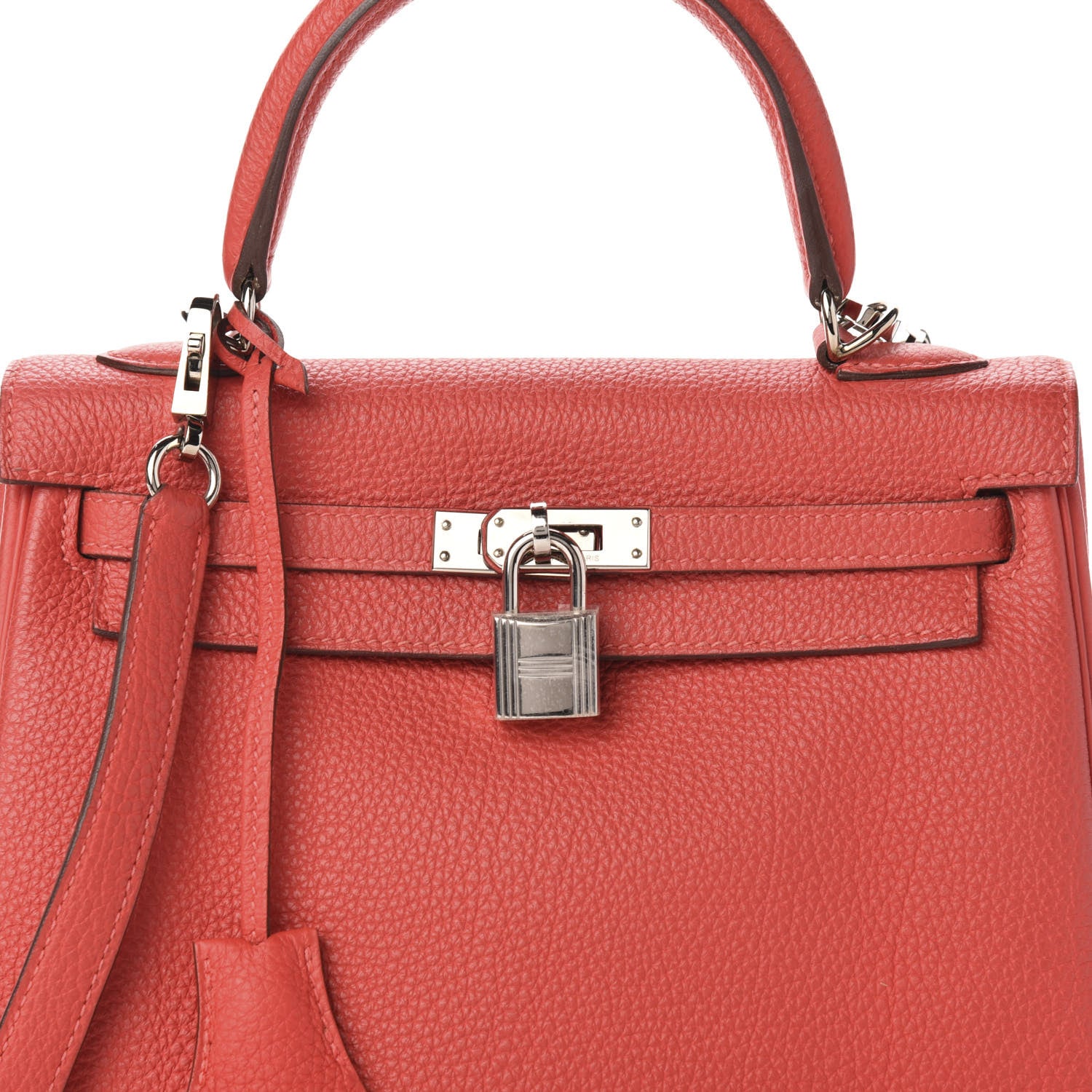 Hermes Togo Kelly Retourne 25 Rouge Pivoine 12 of 12