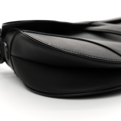 Christian Dior Ultra Matte Calfskin Saddle Bag With Strap Black Black 9 of 11