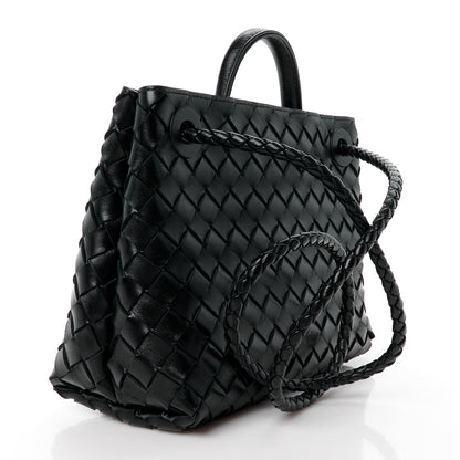 Bottega Veneta Nappa Intrecciato Small Andiamo Shoulder Bag Black 5 of 14