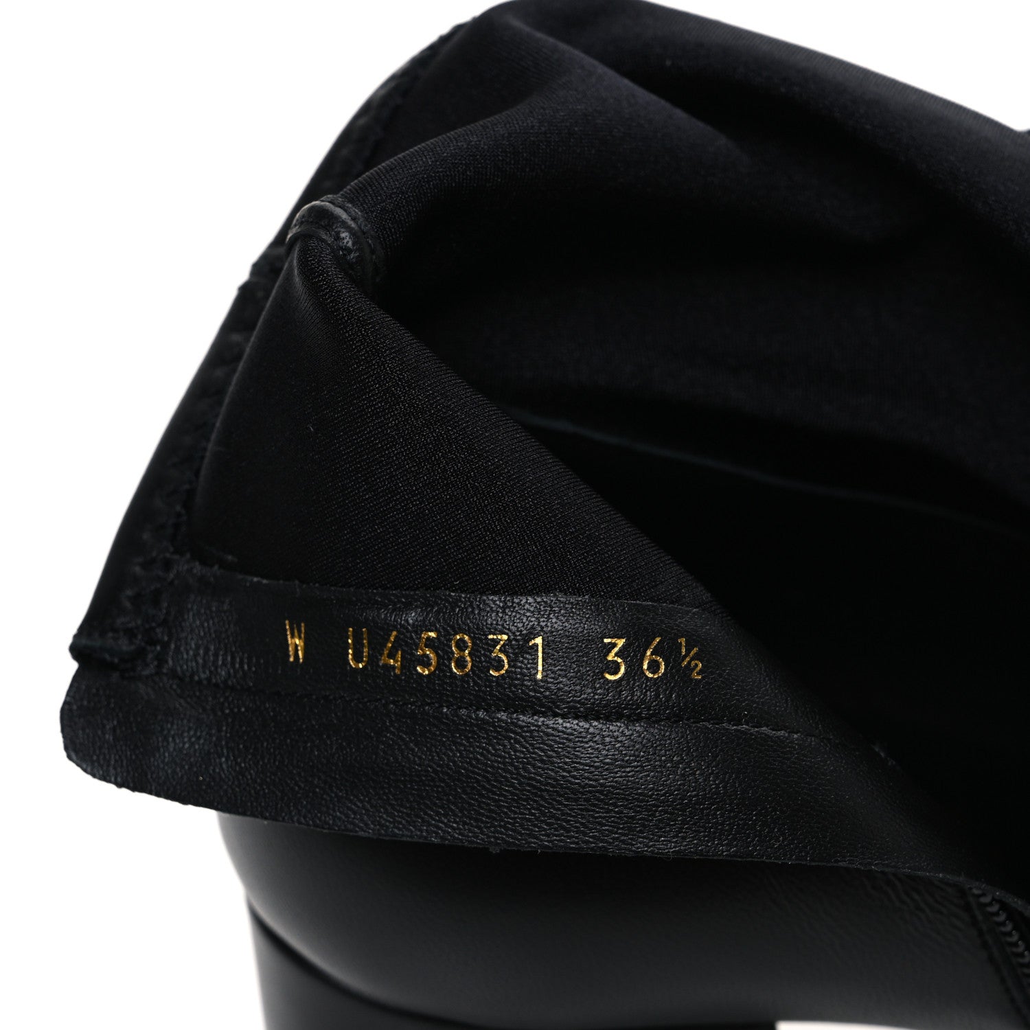 Chanel Stretch Lambskin Cap Toe CC Short Boots 36.5 Black 9 of 10