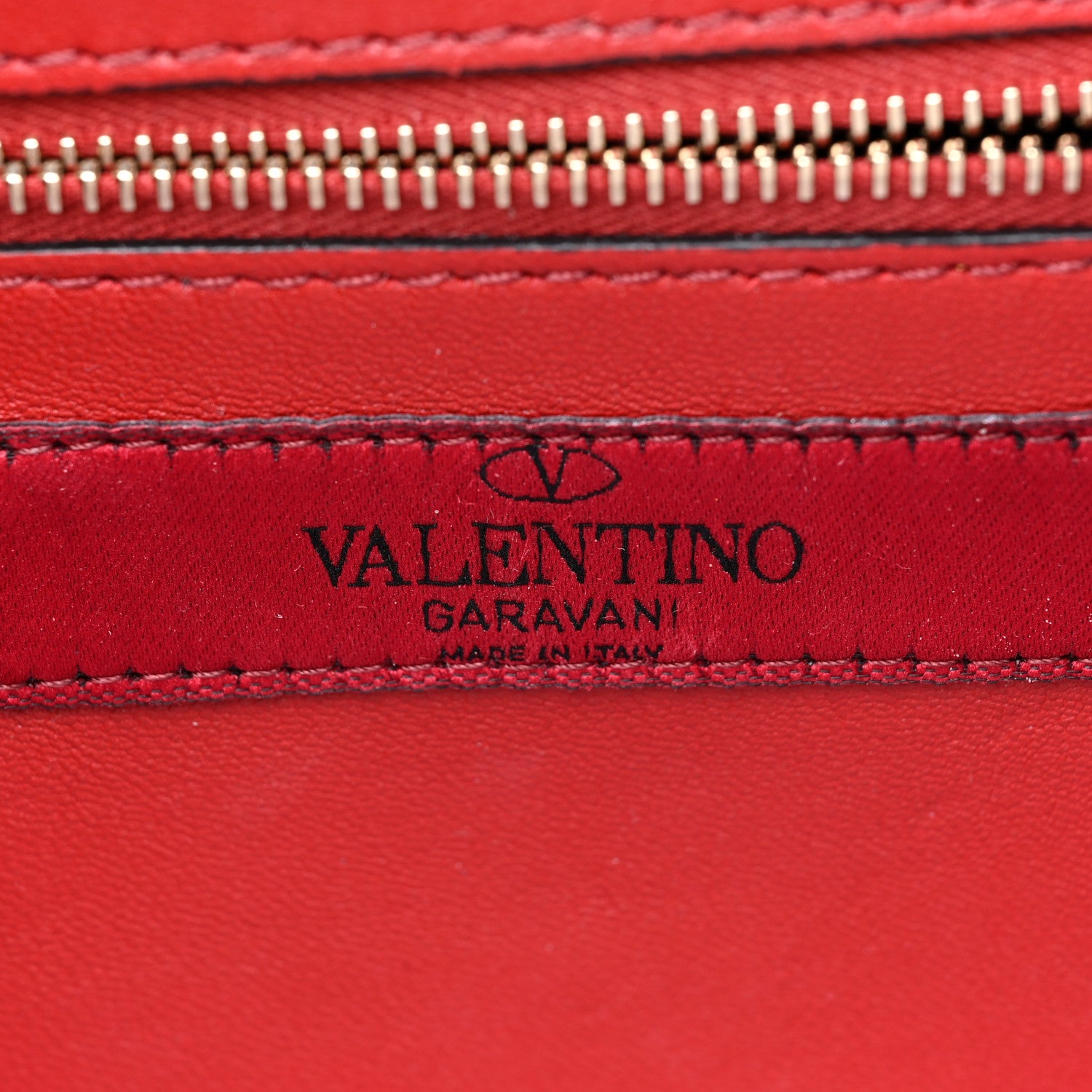 Valentino Garavani Metallic Wrinkled Lambskin Rockstud Spike Wallet on Chain Mekong 6 of 10