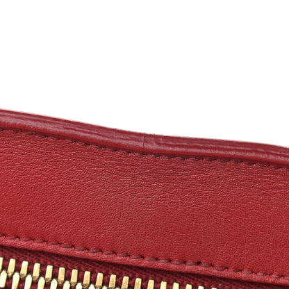 Saint Laurent Calfskin Small Monogram Cabas Lipstick Red 19 of 25