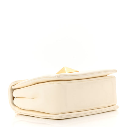 Valentino Garavani Nappa One Stud Chain Clutch Ivory 4 of 14