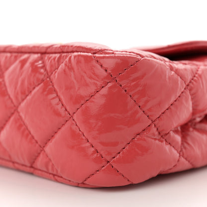 Chanel Shiny Crumpled Calfskin Quilted Small Wavy CC Hobo Red 10 of 10