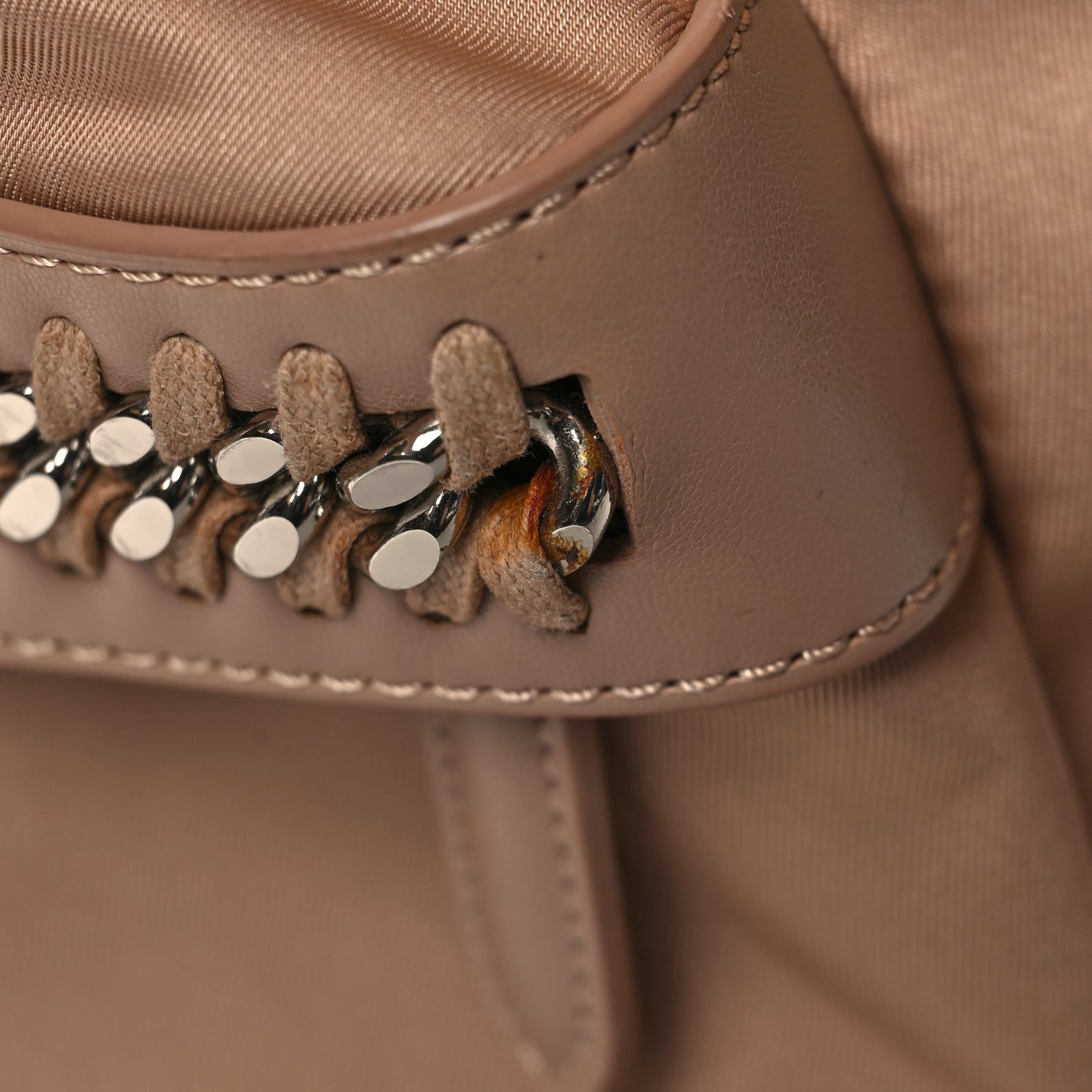 Nylon Eco Alter Nappa Falabella Backpack Powder