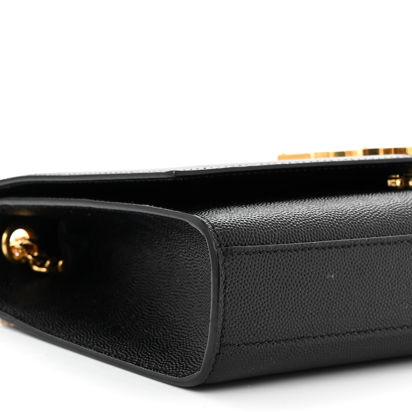 Grain De Poudre Medium Classic Monogram Kate Satchel Black