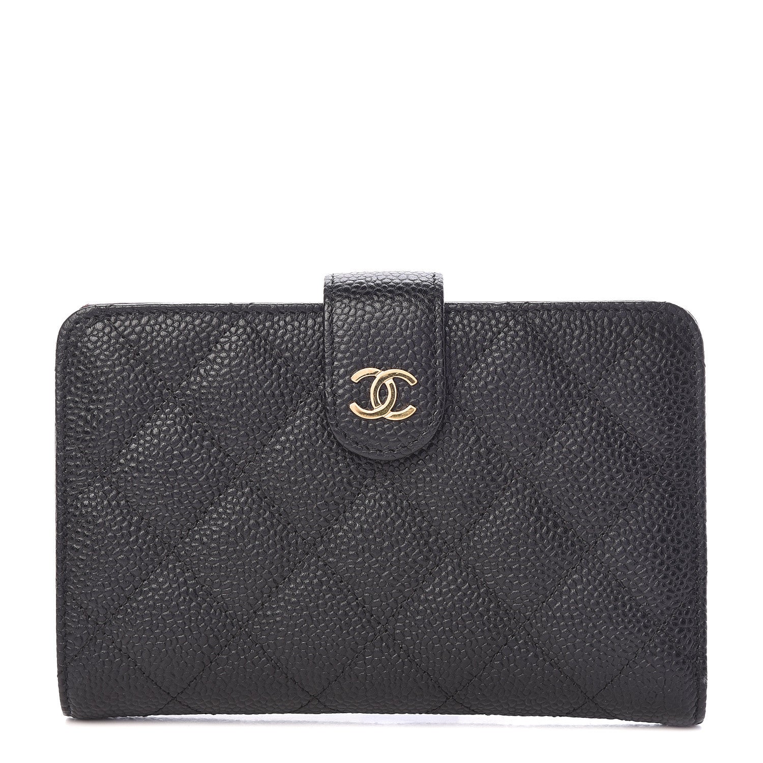 Chanel Caviar Quilted Zipped Pocket Wallet Black 1 of 10
