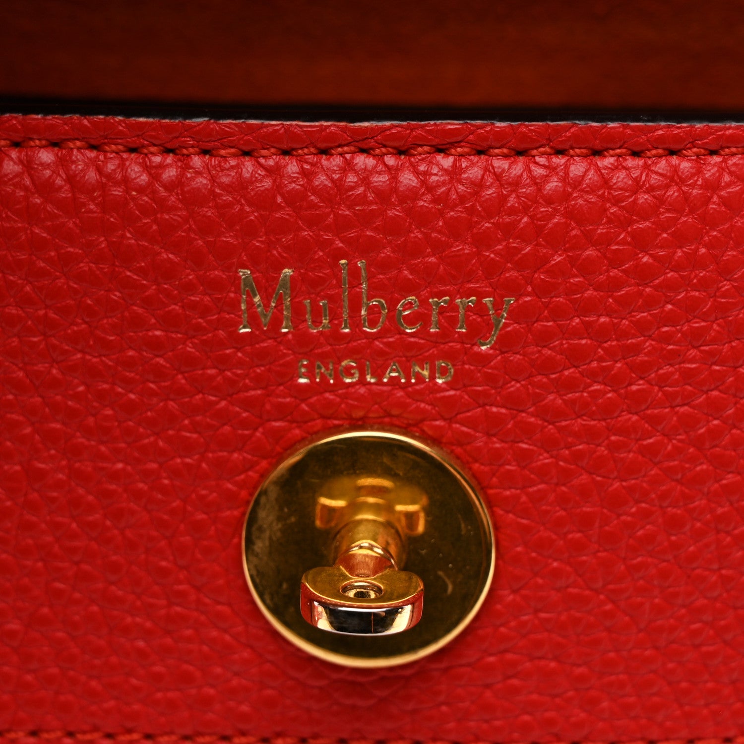 Mulberry Classic Grain Small Bayswater Satchel Scarlet Red 6 of 12