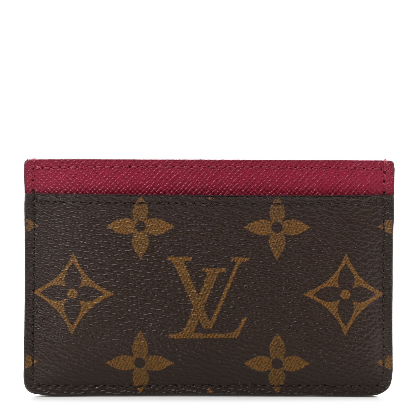 Monogram Card Holder Fuchsia