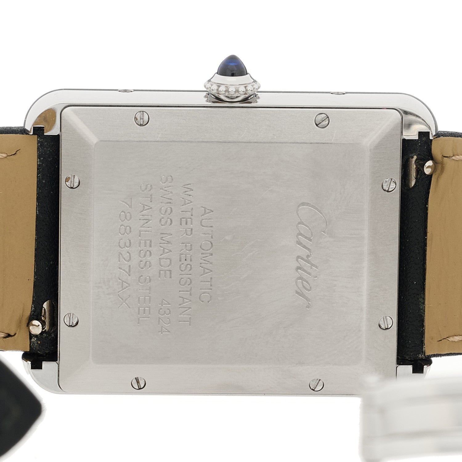 Cartier Stainless Steel Calfskin 31mm Tank Solo Automatic Watch 4 of 5