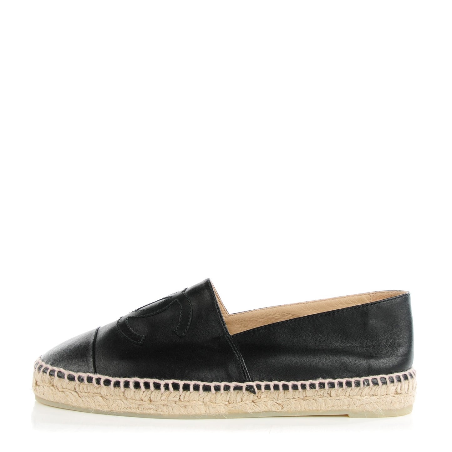 Lambskin CC Espadrilles 39 Black