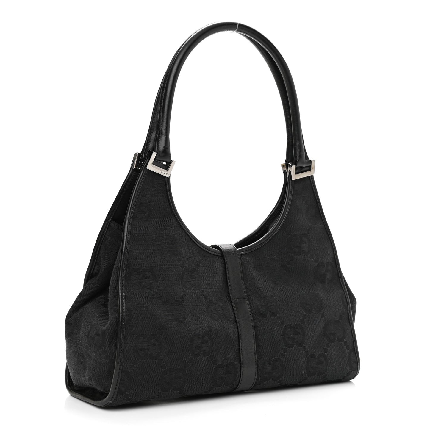 Monogram Jackie Shoulder Bag Black