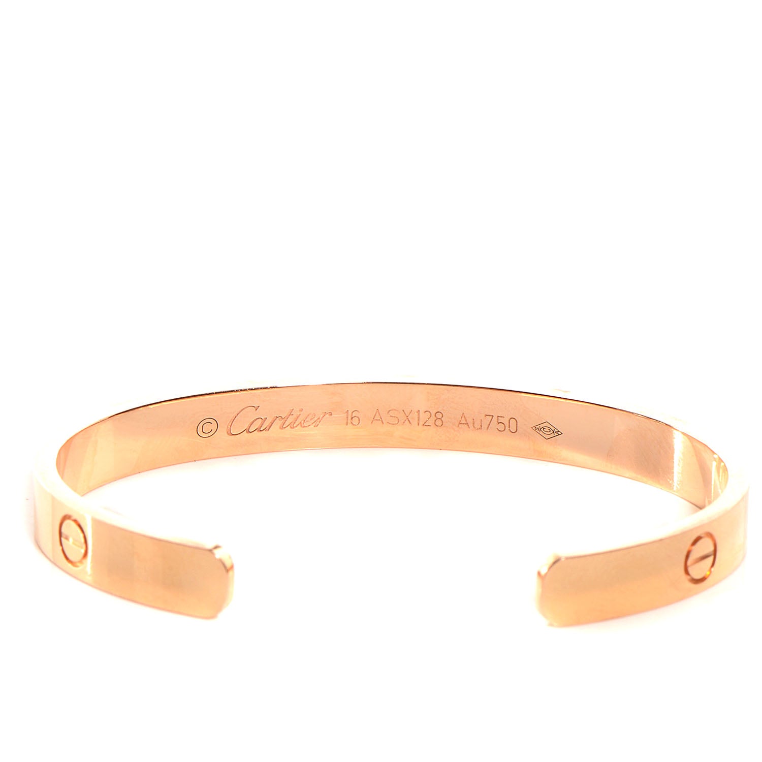 Cartier 18K Pink Gold LOVE Cuff Bracelet 16 3 of 4