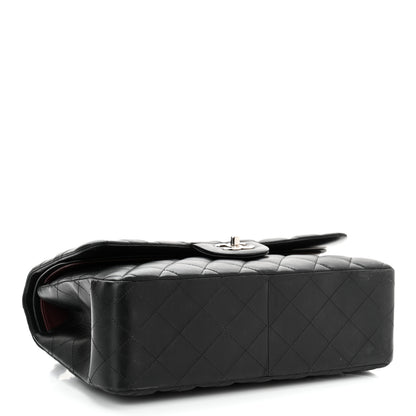 Chanel Lambskin Quilted Jumbo Double Flap Black 4 of 12