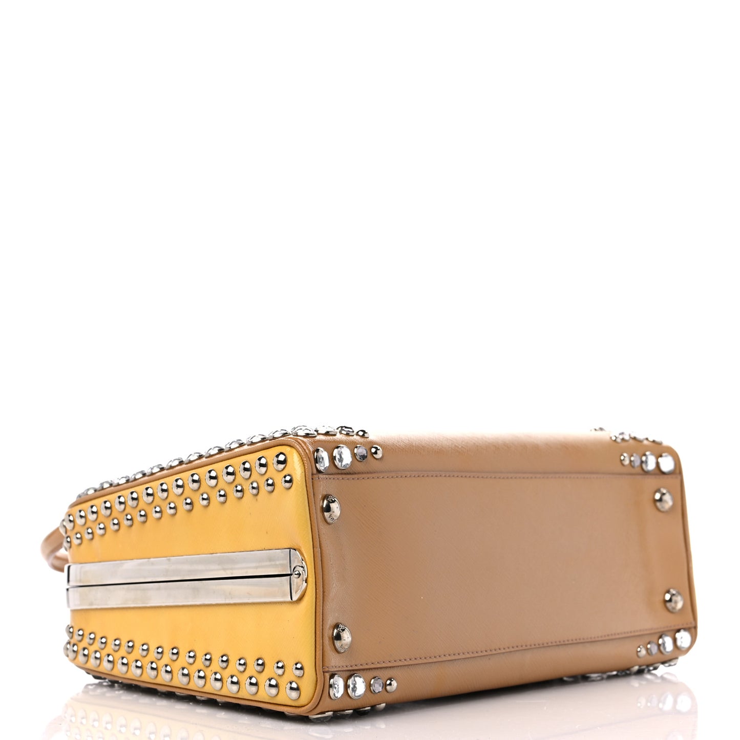 Saffiano Vernice Crystal Bag Cammeo