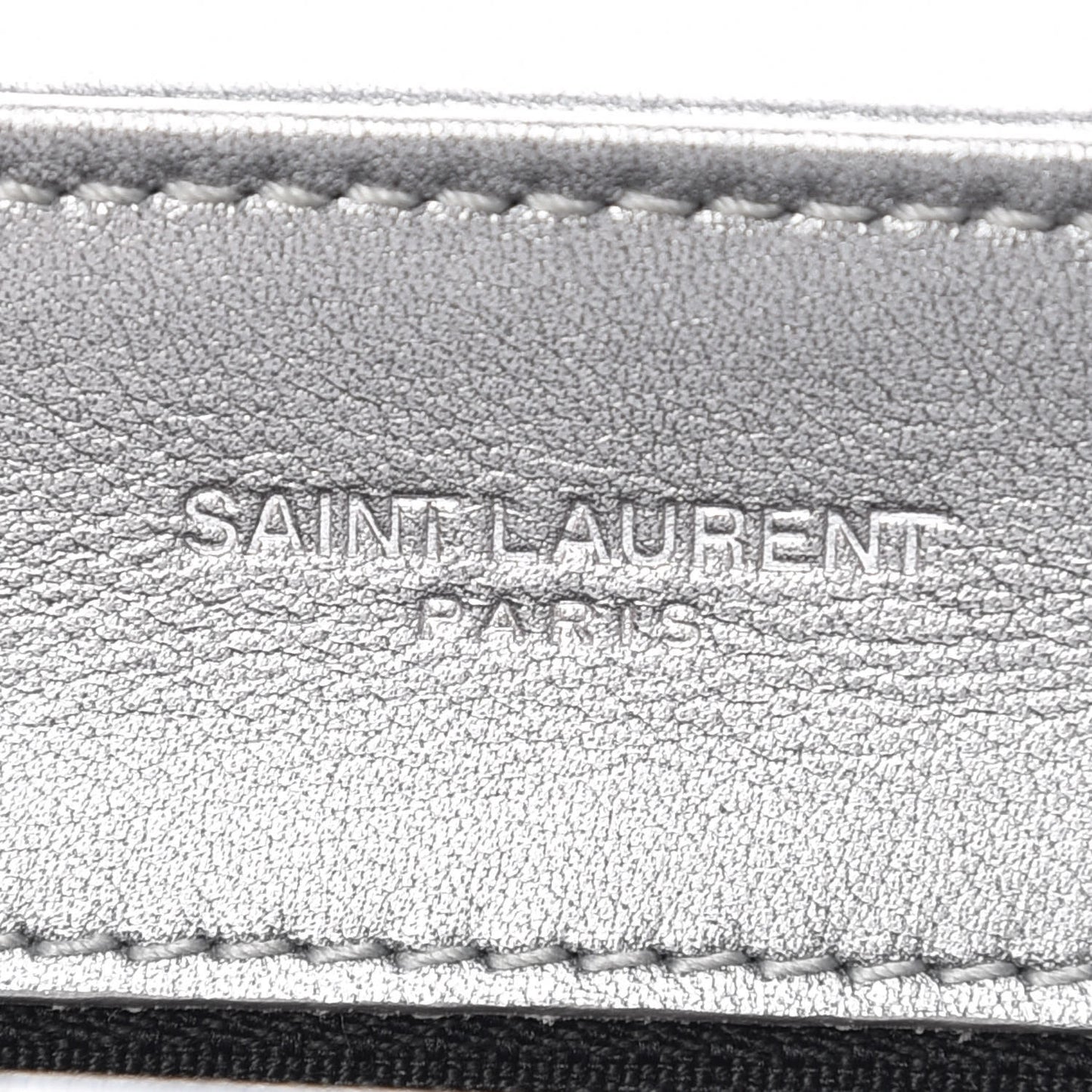 Metallic Calfskin Y Quilted Monogram Toy Loulou Crossbody Bag Argento