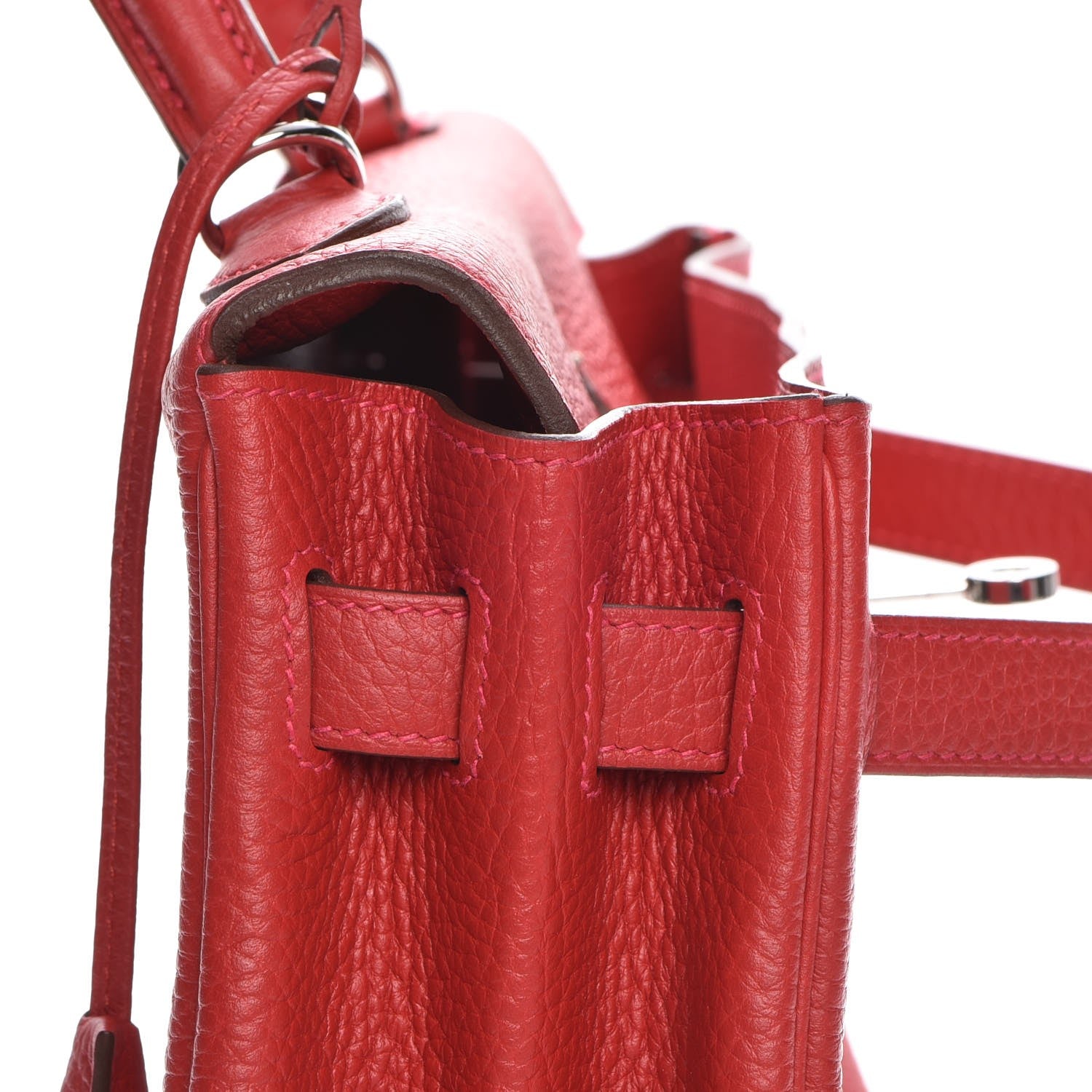 Hermes Taurillon Clemence Kelly Retourne 32 Rouge Casaque 25 of 32