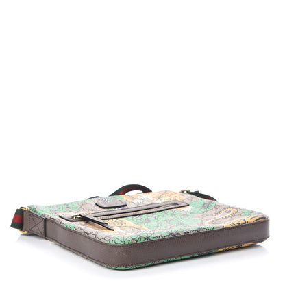 Gucci GG Supreme Monogram Bengal Web Medium Flat Messenger Beige Yard 4 of 13