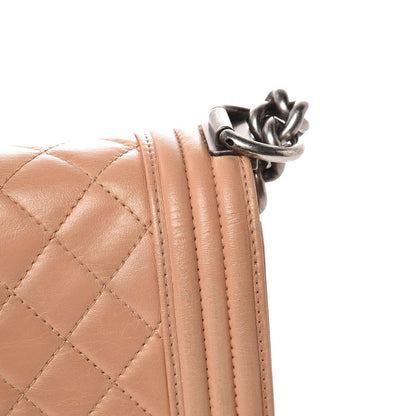 Chanel Lambskin Quilted Small Boy Flap Beige 9 of 18