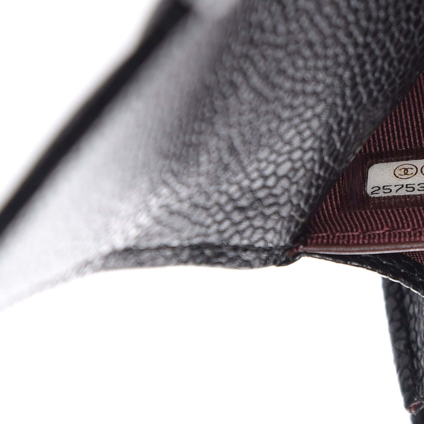 Caviar Quilted Medium Flap Wallet Black