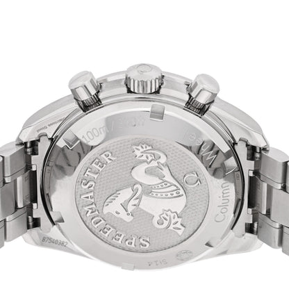 Omega Stainless Steel Diamond Bezel Mother of Pearl 38mm Speedmaster Chronograph Automatic Watch 324.38.38.50.55.001 4 of 5