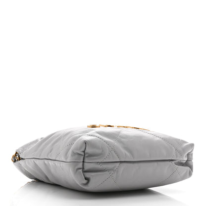 Chanel Shiny Calfskin Quilted Mini Chanel 22 Grey 4 of 11