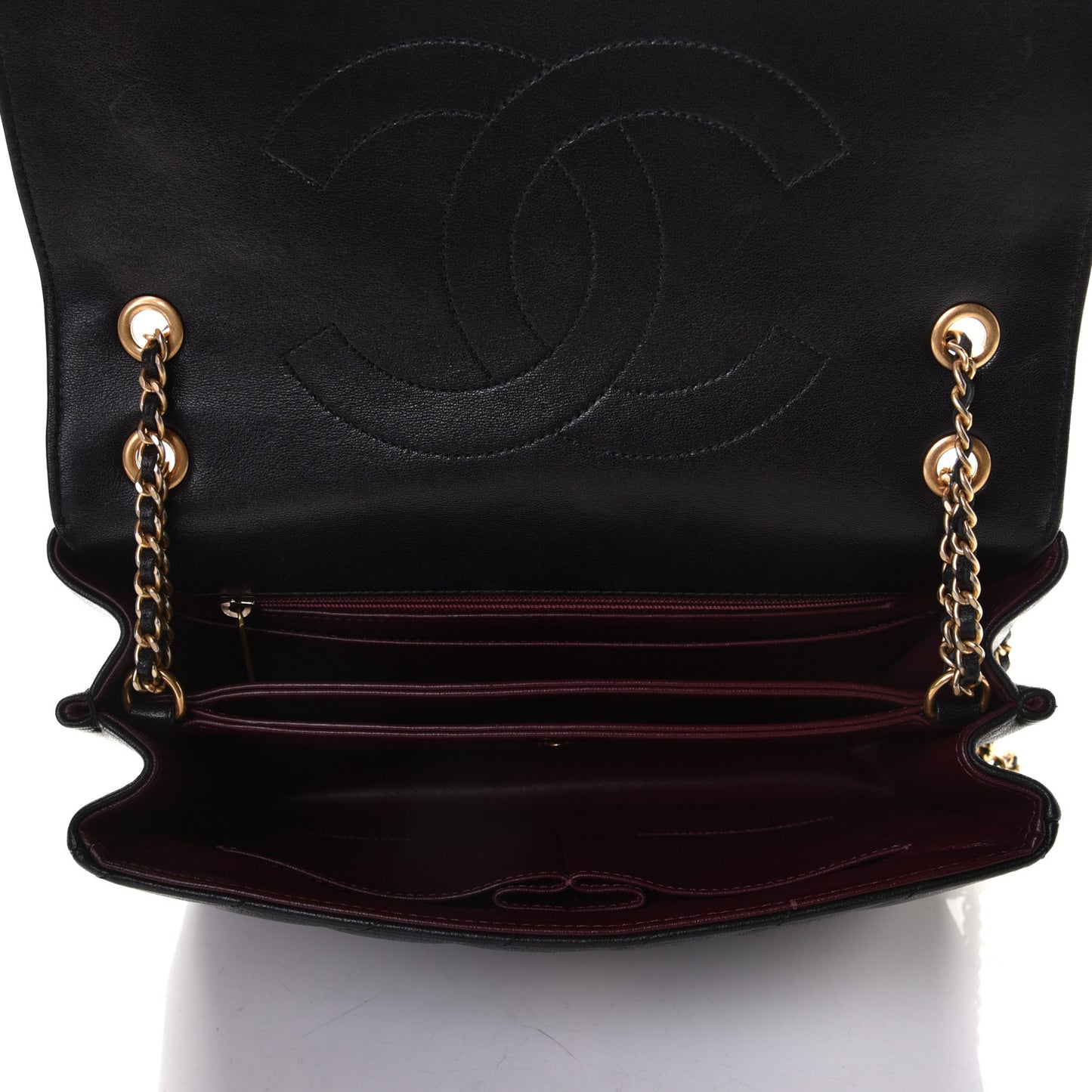 Lambskin Quilted Jumbo Coco Vintage Flap Black